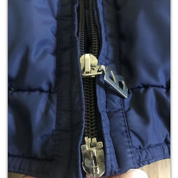 VINTAGE 80’s BOGNER Goose Down Navy Puffer Jacket Coat - Picture 8 of 12